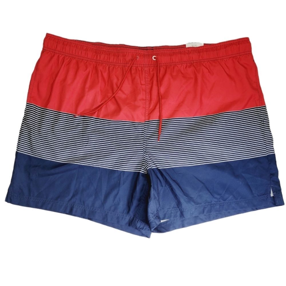 George 3XL swim trunks 48-50 stars stripes USA